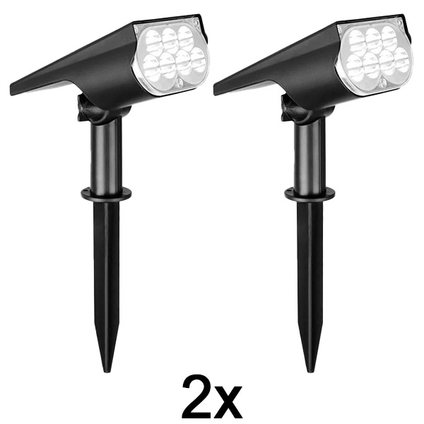 2x Solární bodové světlo pro venkovní použití | SPOTIKE
